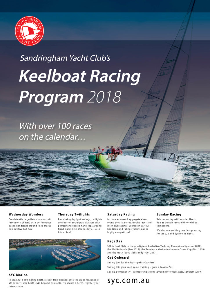 Keelboat Racing Program 2018 A3